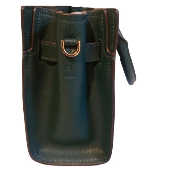 Michael Kors Satchel Purse Small Forest Green Hamilton Removable Crossbody Strap - Picture 4 of 4